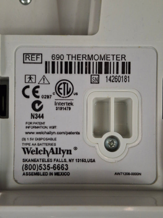 Welch Allyn SureTemp Plus 690 Thermometer