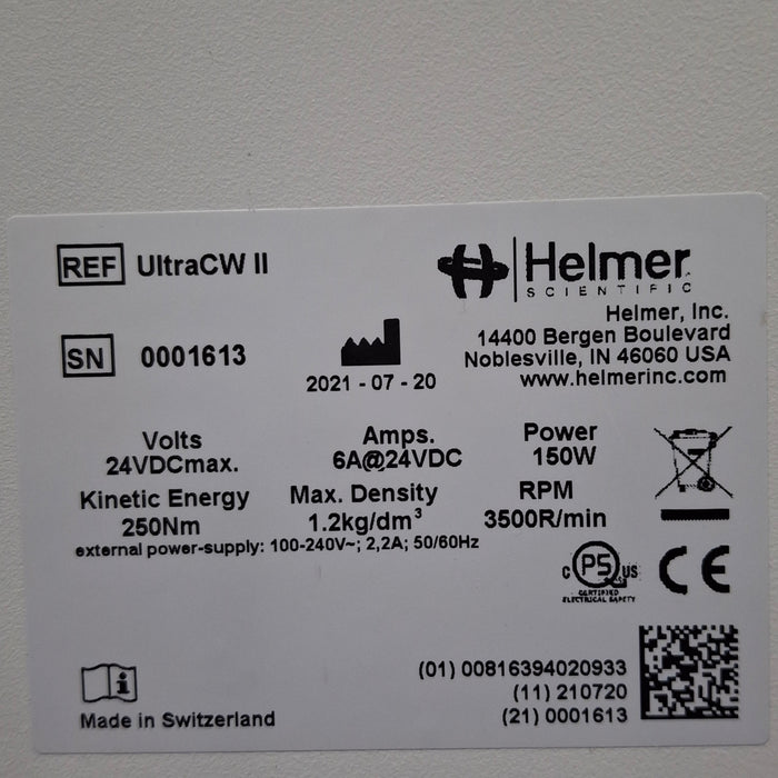 Helmer Inc UltraCW II Cell Washing Centrifuge