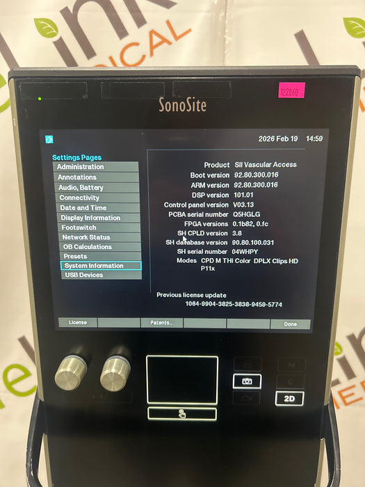 Sonosite SII Ultrasound