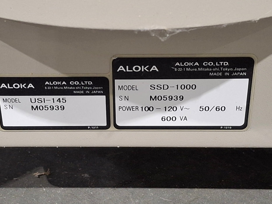 Aloka SSD-1000 Ultrasound