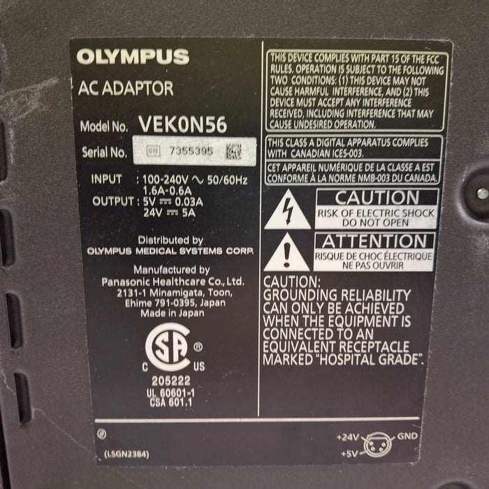 Olympus VEK0N56 Surgical Display AC Adapter