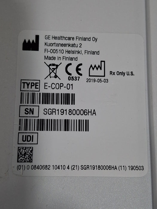 GE Healthcare E-COP-01 Hemodynamic Module