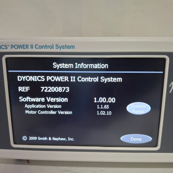 Smith & Nephew Dyonics Power II Shaver Control Unit