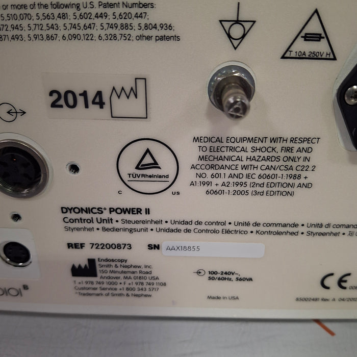 Smith & Nephew Dyonics Power II Shaver Control Unit