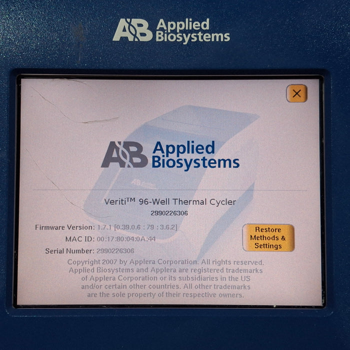 Applied Biosystems Veriti 96 Well Thermocycler