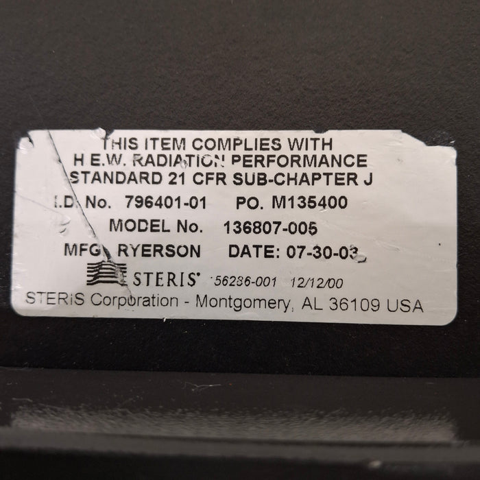 Steris 136807-005 Surgical Table Extension