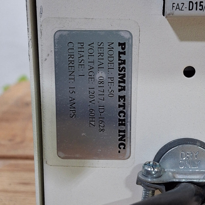 Plasma Etch, Inc. PE-50 Benchtop Plasma Cleaner