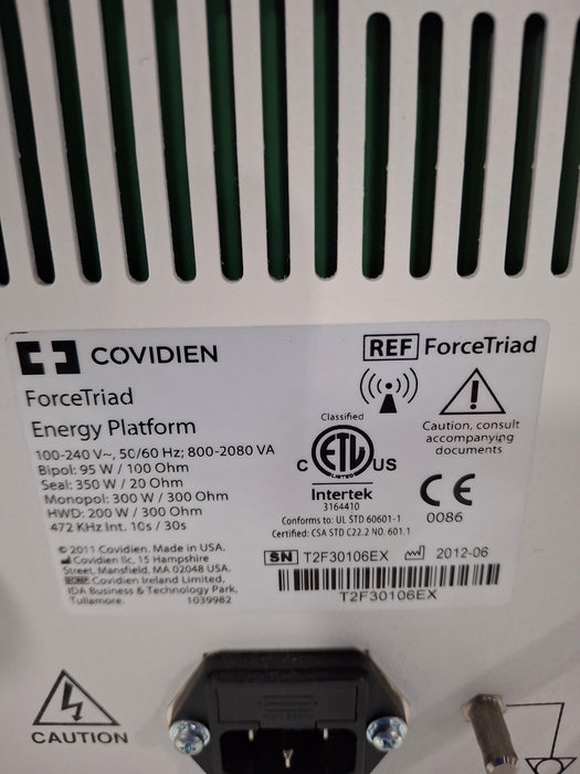 Covidien Force Triad 3.8-4.0 Electrosurgical Unit