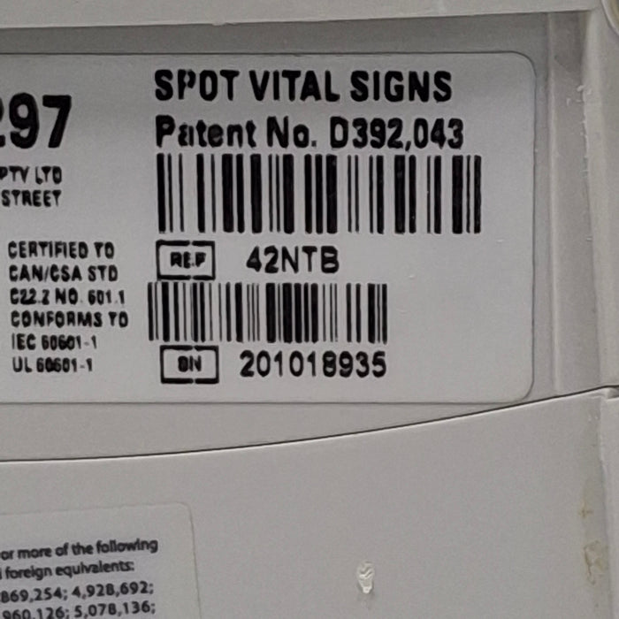 Welch Allyn Spot 420 - NIBP, Temp, Nellcor SpO2 Vital Signs Monitor