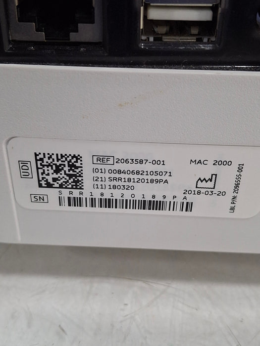 GE Healthcare MAC 2000 ECG