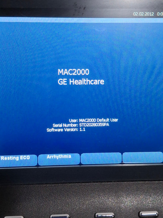 GE Healthcare MAC 2000 ECG