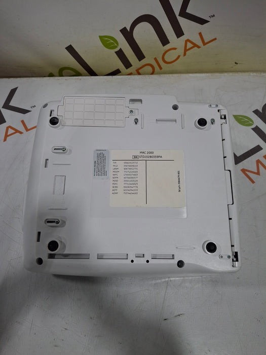 GE Healthcare MAC 2000 ECG