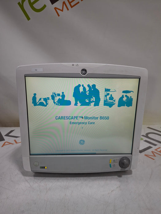 GE Healthcare Carescape B650 Emergency Care Patient Monitor