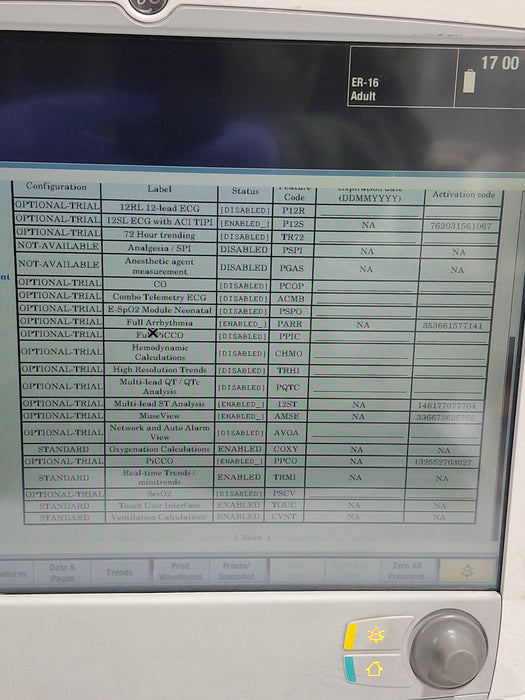 GE Healthcare Carescape B650 Emergency Care Patient Monitor