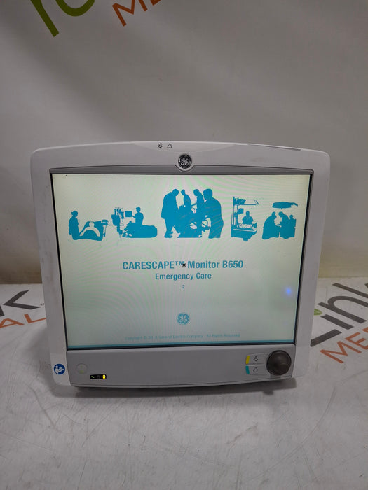GE Healthcare Carescape B650 Emergency Care Patient Monitor