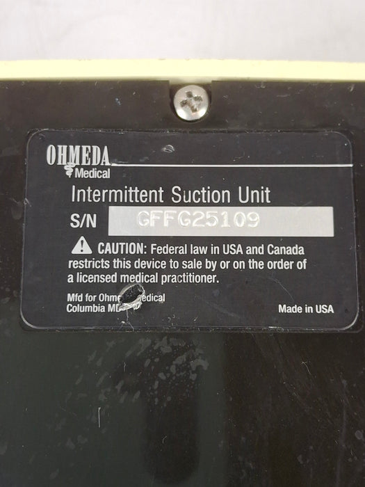Ohmeda Medical 200 Intermittent Suction Unit