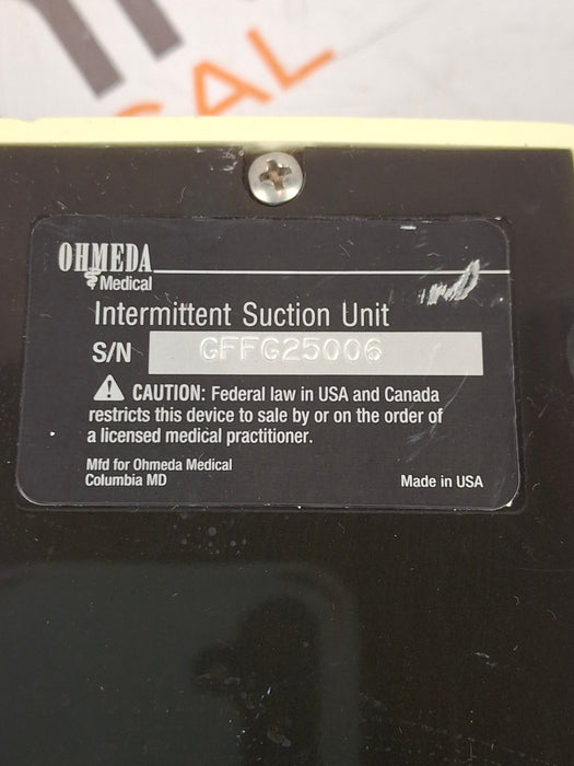 Ohmeda Medical 200 Intermittent Suction Unit