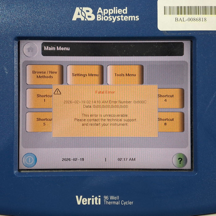 Applied Biosystems Veriti 96 Well Thermocycler