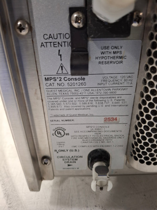 Quest Medical MPS 2 Myocardial Protection System 5201260