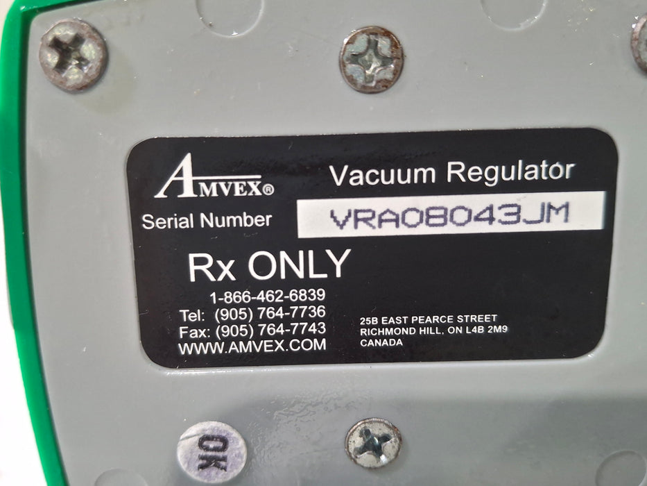 Amvex Vacuum Regulator