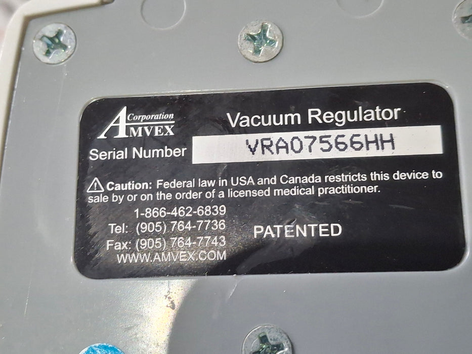 Amvex Vacuum Regulator