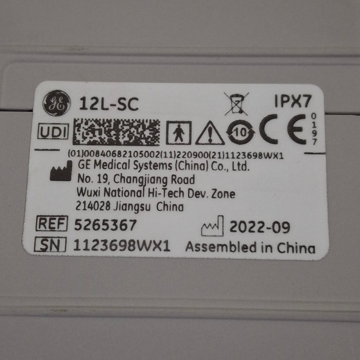 GE Healthcare 12L-SC Linear Transducer