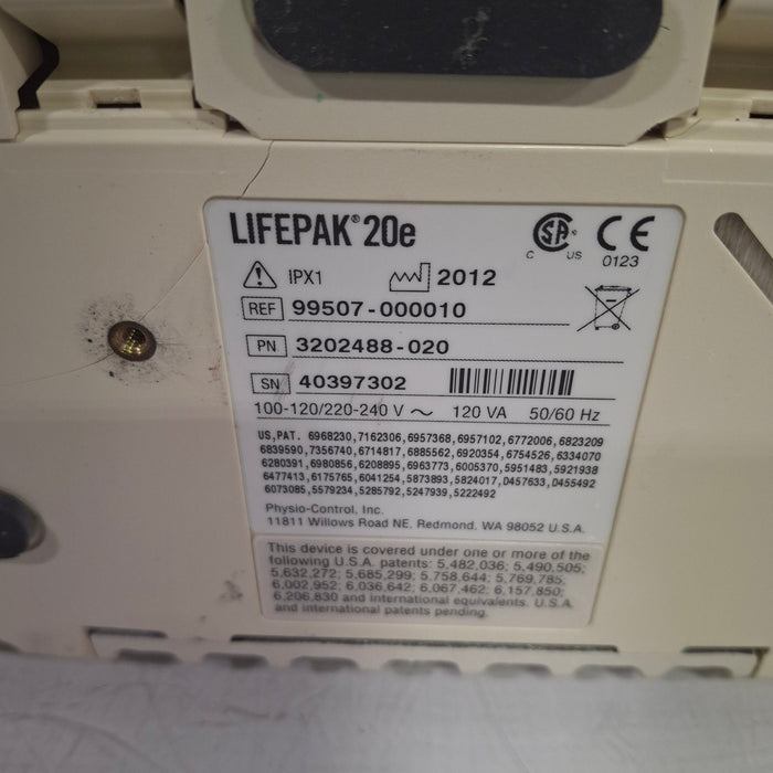 Physio-Control LifePak 20e Defibrillator