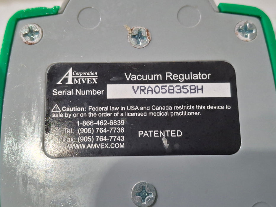 Amvex Vacuum Regulator