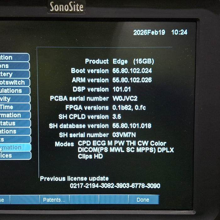 Sonosite Edge Ultrasound