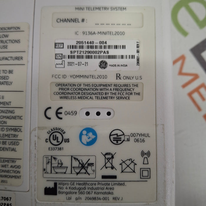 GE Healthcare Mini Telemetry Transmitter