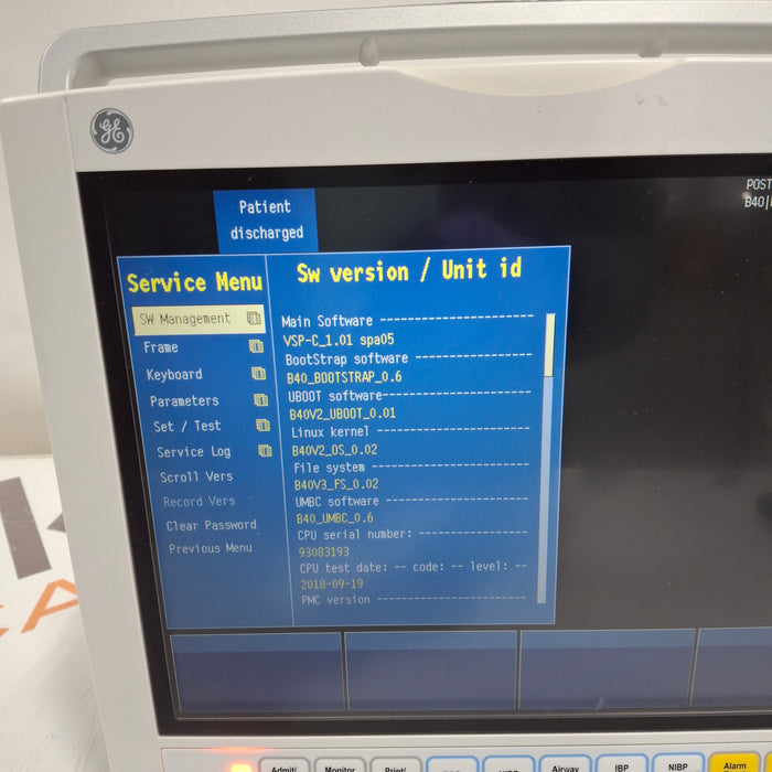 GE Healthcare B40 Patient Monitor