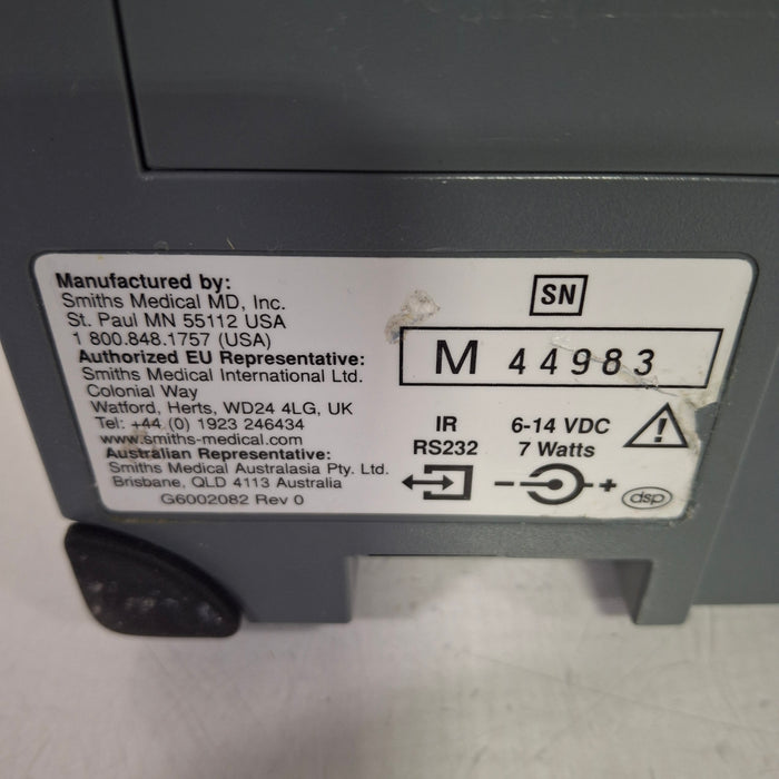 Smiths Medical Medfusion 3500 Version 4 Syringe Infusion Pump