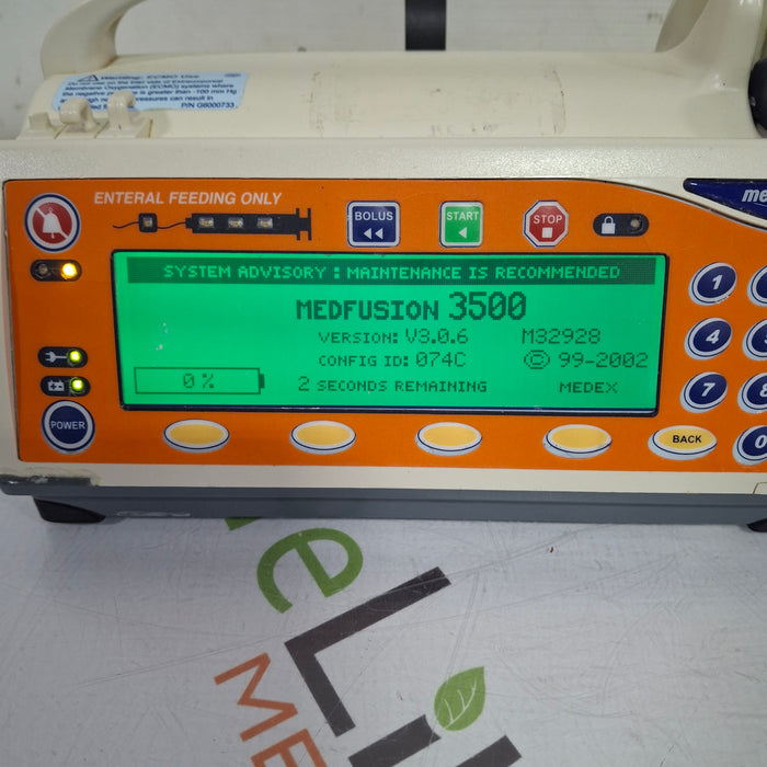Smiths Medical Medfusion 3500 Version 3 Syringe Infusion Pump