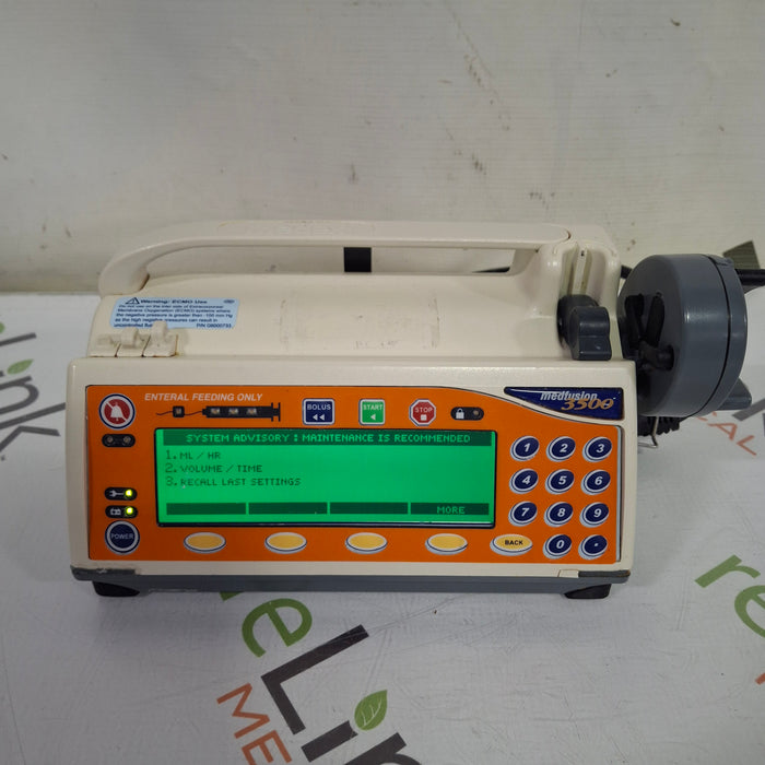 Smiths Medical Medfusion 3500 Version 3 Syringe Infusion Pump
