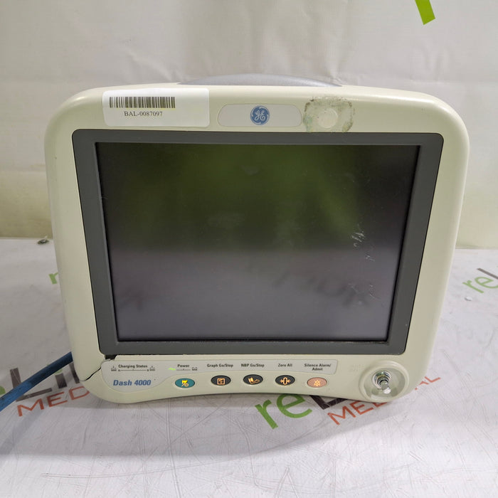 GE Healthcare Dash 4000 - Masimo SpO2 Patient Monitor