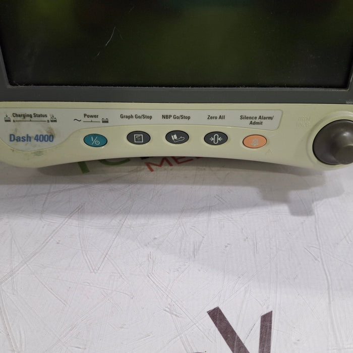 GE Healthcare Dash 4000 - Masimo SpO2 Patient Monitor