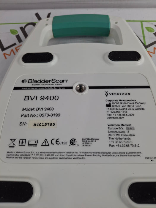 Verathon Medical, Inc BVI 9400 Bladderscan