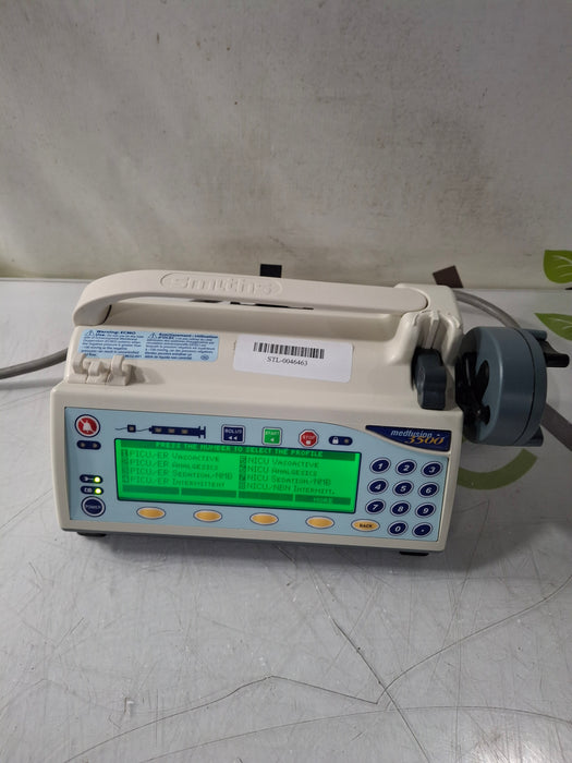 Smiths Medical Medfusion 3500 Version 6 Syringe Infusion Pump