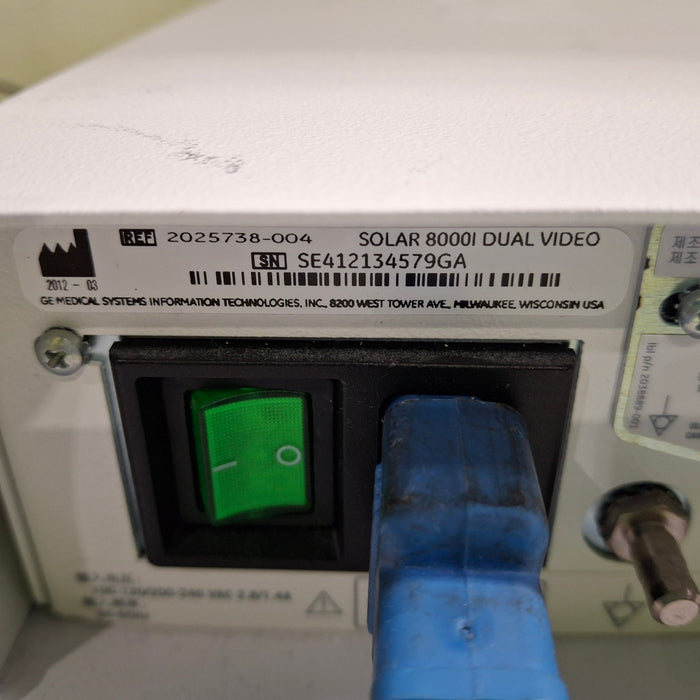 GE Healthcare Solar 8000i Patient Monitor