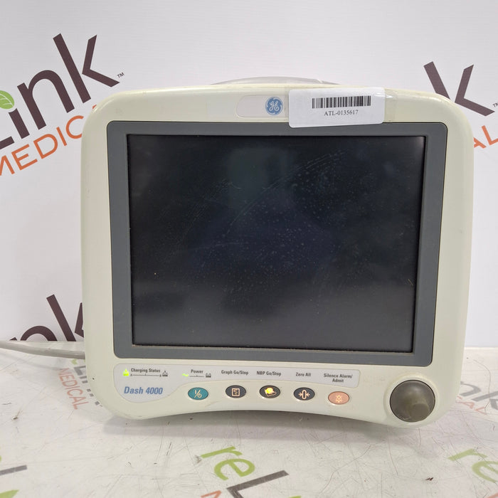 GE Healthcare Dash 4000 - Masimo SpO2 Patient Monitor