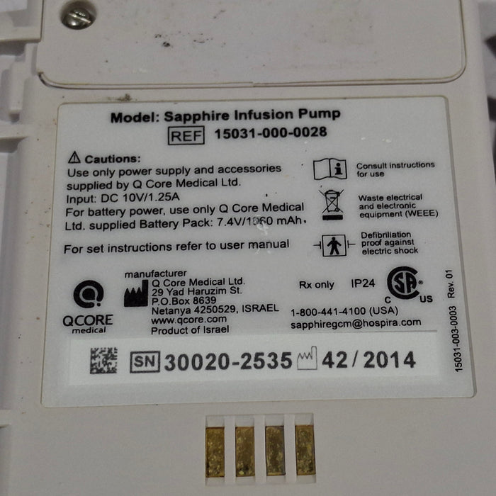 QCore Medical Sapphire Multi-Therapy Infusion Pump
