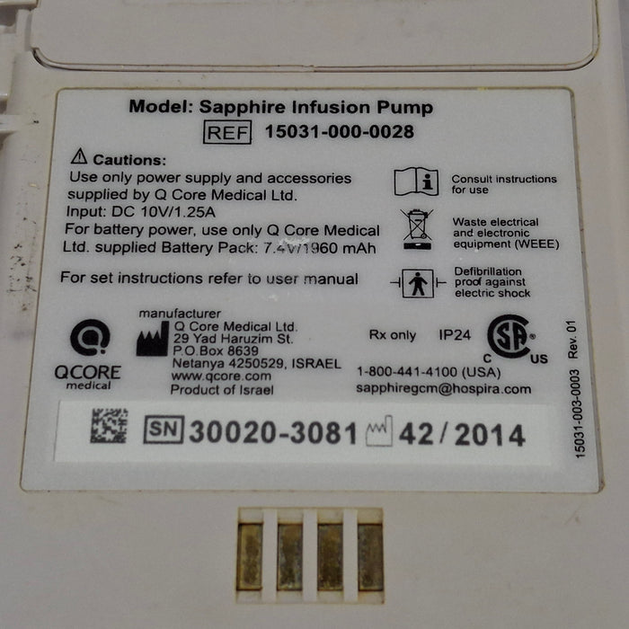 QCore Medical Sapphire Multi-Therapy Infusion Pump