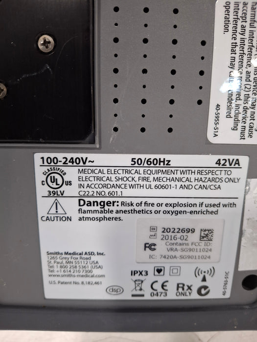 Smiths Medical Medfusion 4000 Syringe Infusion Pump