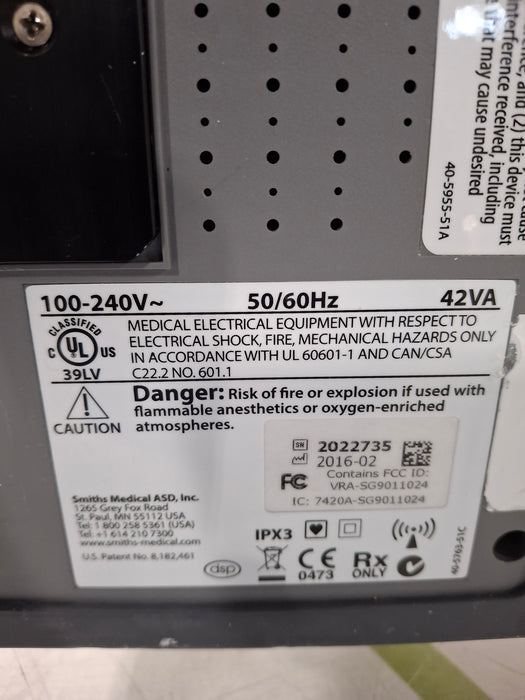 Smiths Medical Medfusion 4000 Syringe Infusion Pump