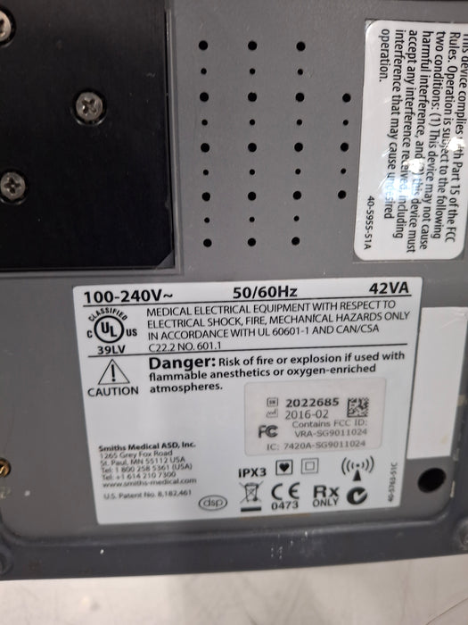 Smiths Medical Medfusion 4000 Syringe Infusion Pump