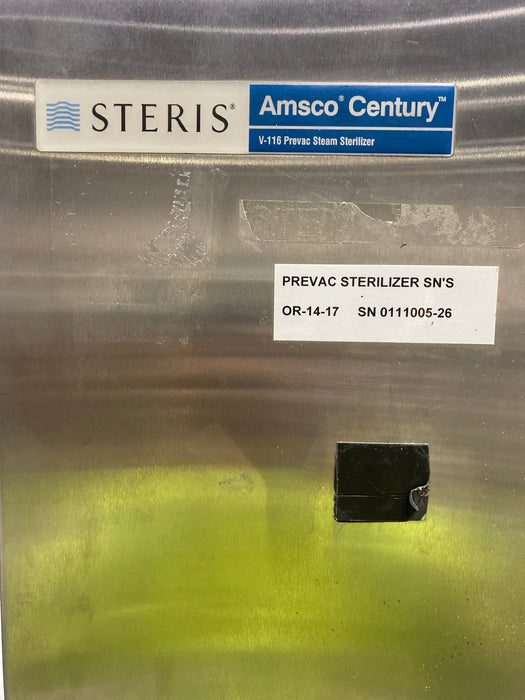 Steris Amsco Century V-116 Steam Sterilizer