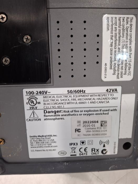 Smiths Medical Medfusion 4000 Syringe Infusion Pump