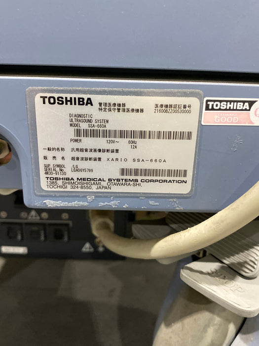 Toshiba Xario SSA-660A Ultrasound