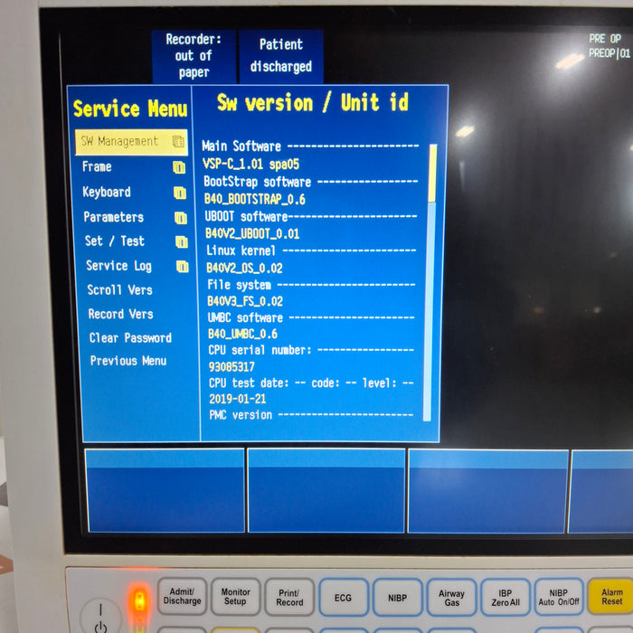 GE Healthcare B40 Patient Monitor