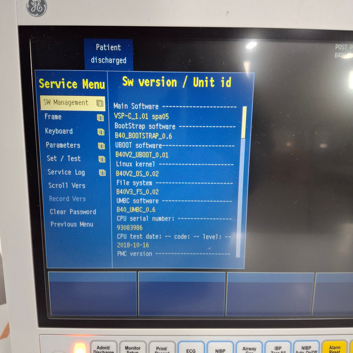 GE Healthcare B40 Patient Monitor
